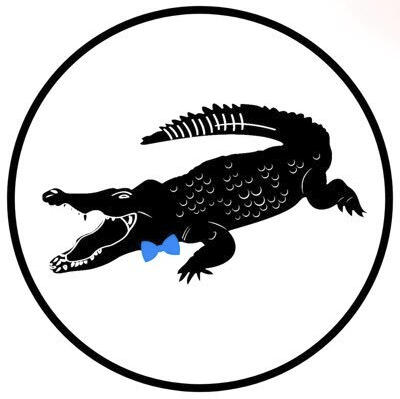 Bow Tied Crocodile Logo